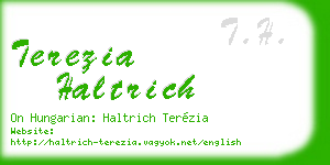 terezia haltrich business card